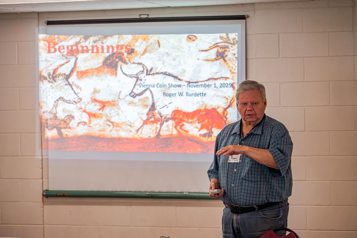 Roger Burdette presenting "Beginnings" at our inagural educational seminar
